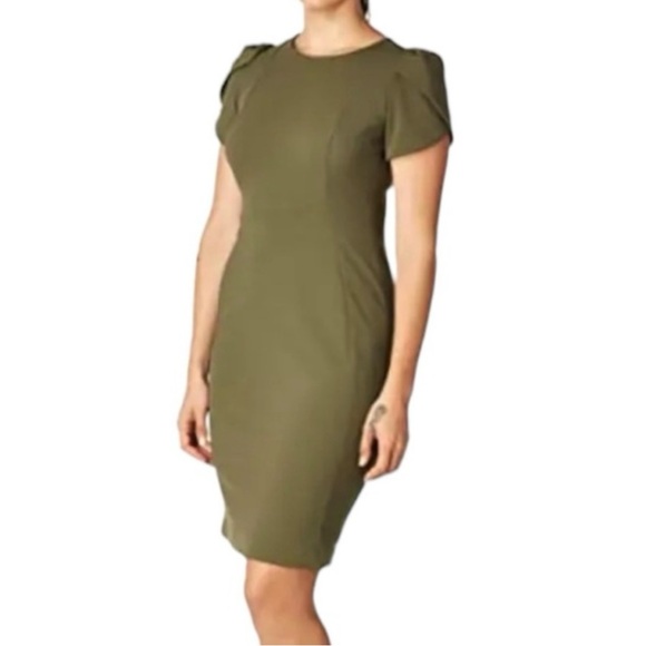 🌴Calvin Klein Tulip Sleeve Sheath Dress🌴 - Picture 3 of 14